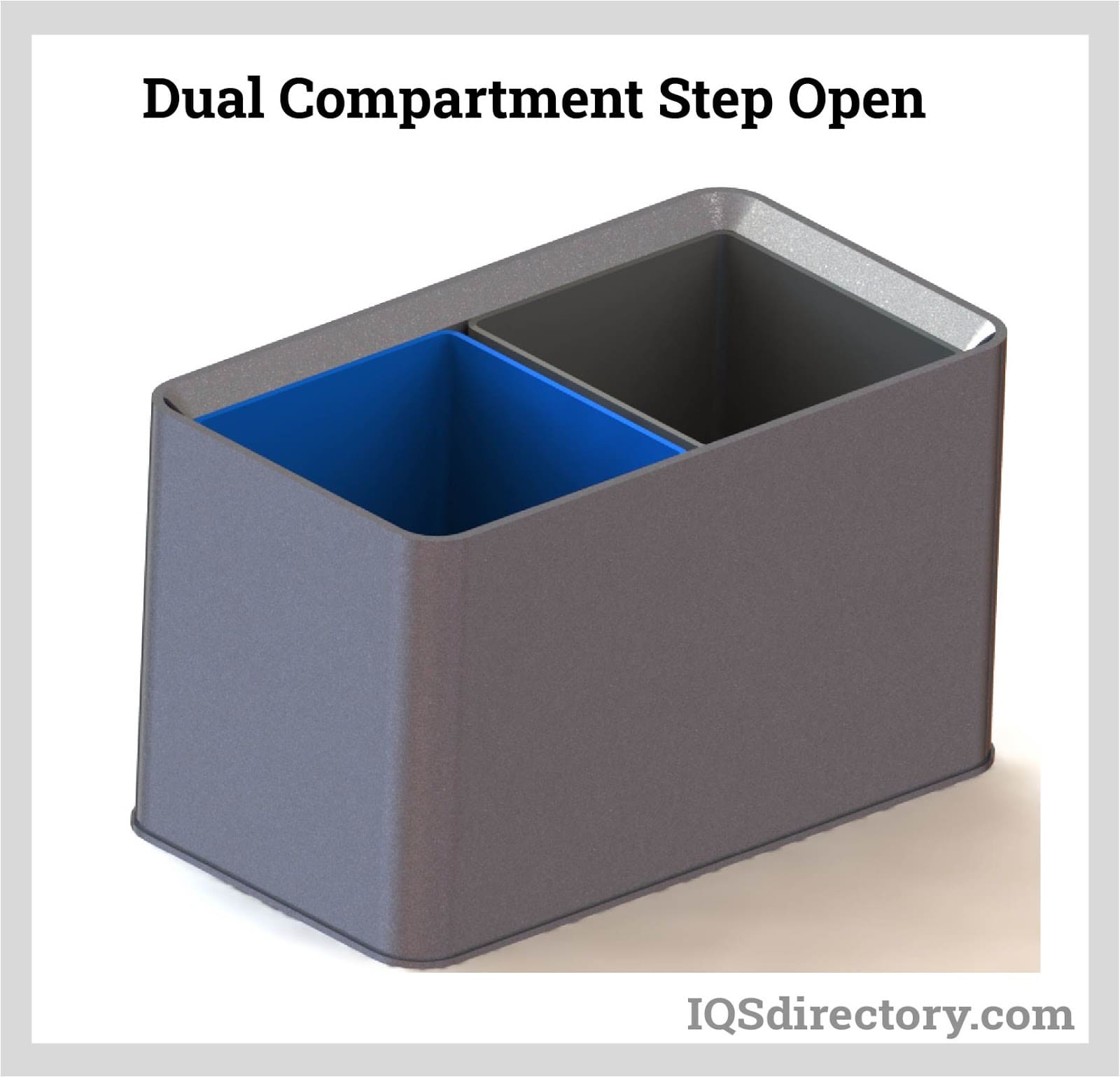 dual compartment step open