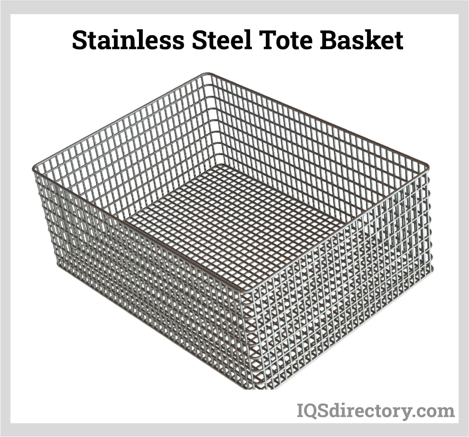 stainless steel tote basket