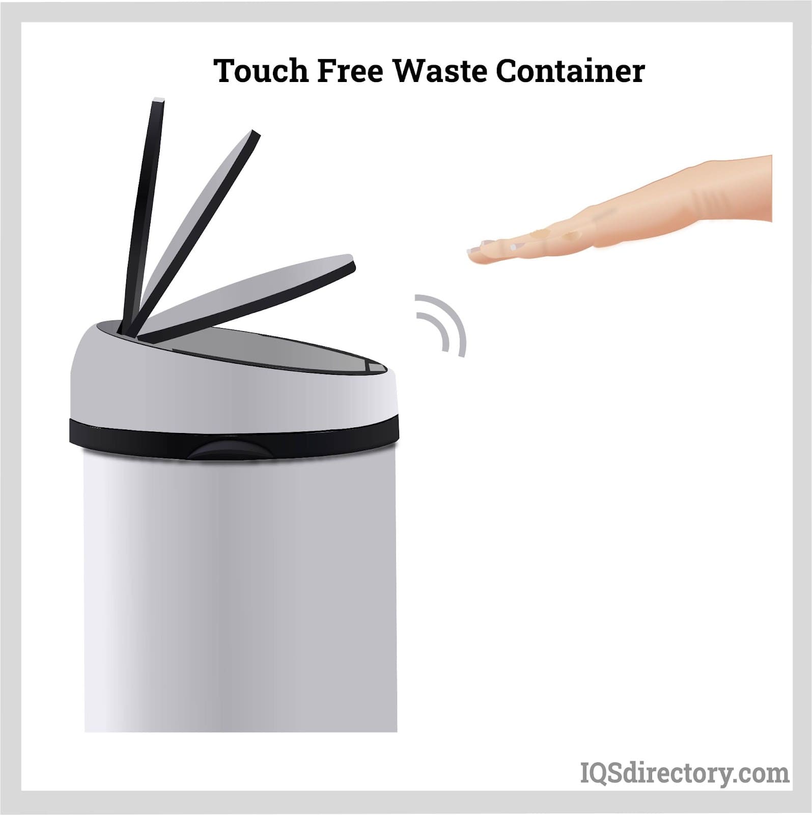 touch free waste container
